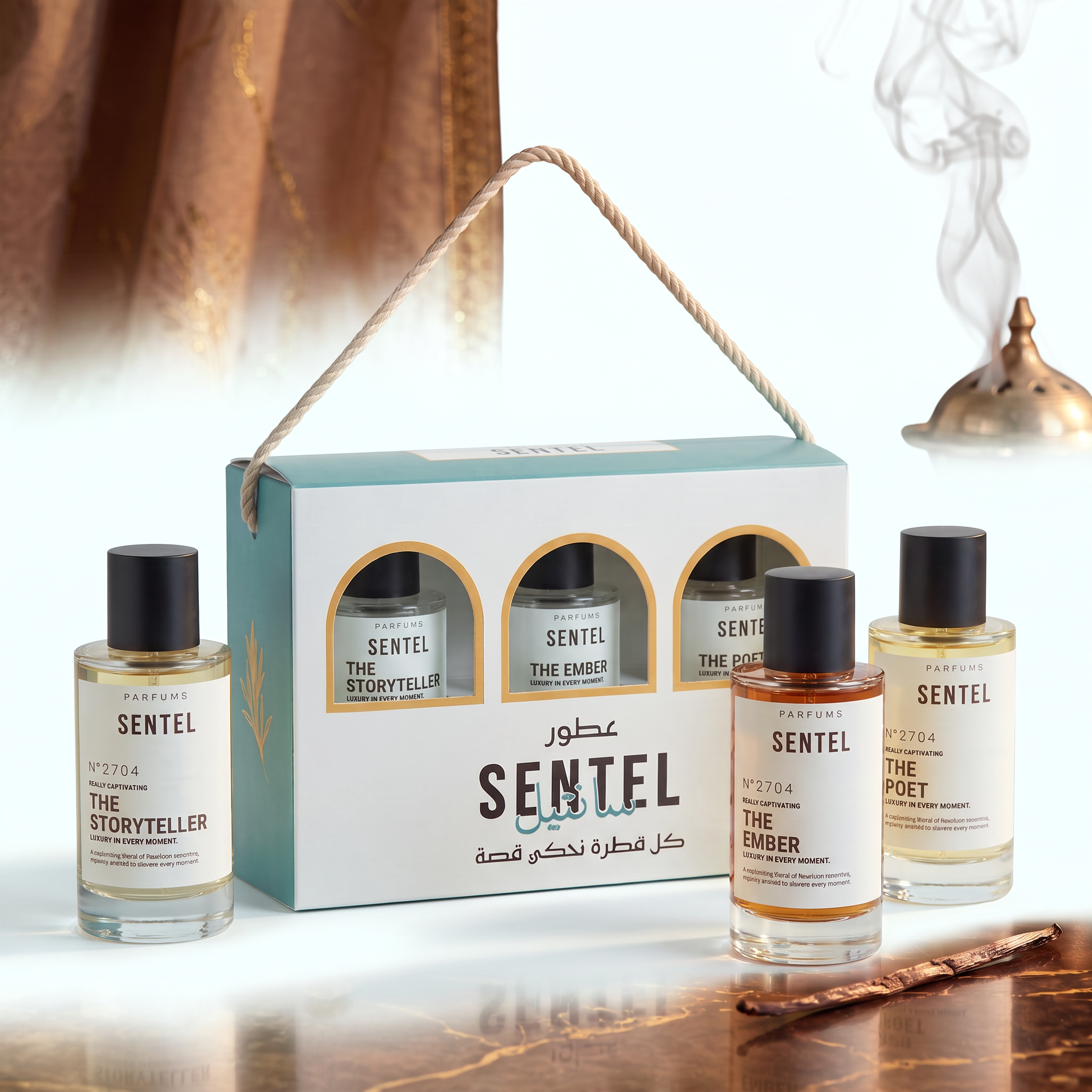 Sentel Oriental Box - Unisex Perfume Set - 3 x 50ml